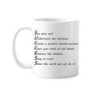 Abrazo Desafíos Hazlo Cita Taza De Café Con Asa Tazas Cerámica Taza Para Té Cacao Zumo 330Ml