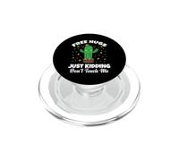 Abrazo Gratis Solo bromeando No me toques Funny Lindo Cactus PopSockets PopGrip para MagSafe