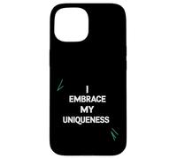 Abrazo mi singularidad - Diseño Inspirador y Motivacional Carcasa para iPhone 15