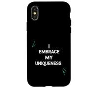 Abrazo mi singularidad - Diseño Inspirador y Motivacional Carcasa para iPhone X/XS