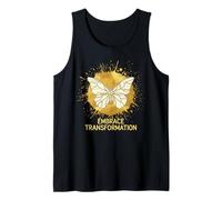 Abrazo Transformación Kintsugi Origami Mariposa Japonés Camiseta sin Mangas