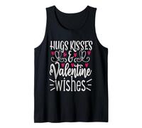 Abrazos Besos y Deseos de San Valentín Camiseta sin Mangas