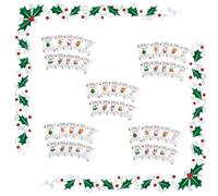 Abrazos de bolsillo navideños, fichas de abrazo de bolsillo de Navidad, Papá Noel y muñeco de nieve con tarjetas sinceras, regalos de recuerdo positivo de resina para amigos y familiares (50 unidades)