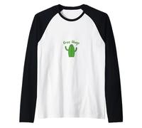 Abrazos Gratis Cute Love Cactus Camiseta Manga Raglan