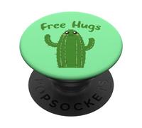 Abrazos Gratis Cute Love Cactus PopSockets PopGrip Adhesivo