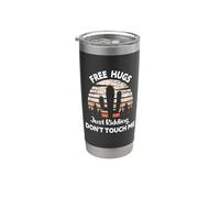 Abrazos gratis Just Kidding Don't Touch Me Cactus Funny Vaso térmico de acero inoxidable de doble pared