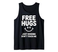 Abrazos Gratis Solo es Broma No me toques Cita sarcástica Camiseta sin Mangas