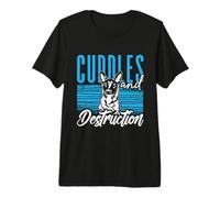 Abrazos Y Destrucción Malinois Perro Amante Belga Malinois Camiseta Premium