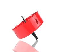 Abre Agujeros, Sierras de Corona, M42 bimetálico, Rojo de 15 a 200 mm, Brocas dentadas perforadoras para Hacer Agujeros en Hierro, Aluminio, tuberías, plástico, Acero, Metal, Madera (85mm)