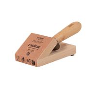 Abre ostras de acero inoxidable y madera de haya