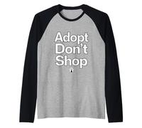 Abre tu hogar Adopta con corazón Camiseta Manga Raglan