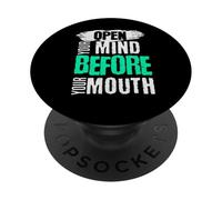 Abre tu Mente Ante tu Boca PopSockets PopGrip Adhesivo
