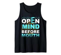 Abre tu Mente Antes de tu Boca - Cita sarcástica Divertida Camiseta sin Mangas
