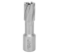 Abreagujeros con vástago plano de TCT, broca anular hueca, geometría multicapa y cuchillas de aleación de alto rendimiento para perforar chapas de acero, herramienta manual para (17 * 35 mm)