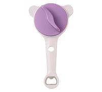 Abrebotellas - Abrelatas 4 en 1 | Abrelatas de acero inoxidable ajustable - Abrelatas especial para personas mayores sin fuerza, agarre seguro mediante corona dentada, adecuado para gastronomía y