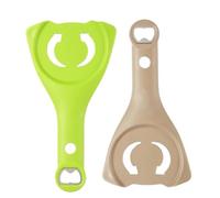 Abrebotellas ajustable 3 en 1 de acero inoxidable - Abrelatas con mango antideslizante, herramienta multifunción para cocina