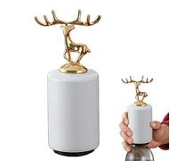 Abrebotellas automático, abridor de botellas eléctrico | Abrebotellas eléctrico de acero inoxidable Abrebotellas | Abrebotellas de vino para acampar, pesca, senderismo, Papá Noel