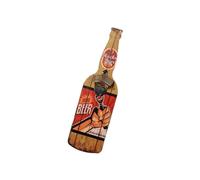 Abrebotellas clásico de madera para montaje en pared con, A | Adición robusta y elegante, configuraciones de pubs caseros, pieza decorativa para colgar en la pared, herramienta