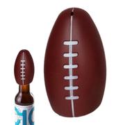 Abrebotellas con forma de balón de fútbol - Extractor automático de tapa de acero inoxidable, herramienta compacta de acero inoxidable, diseño fácil de presionar, abridor creativo multifuncional para