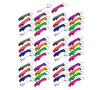 Abrebotellas Con Llavero, 50 Paquetes, Mini Abridor De Cerveza De Bolsillo Portátil, Abridores De Bebidas Coloridos De Aleación De Aluminio, Abridor De Latas De Barman