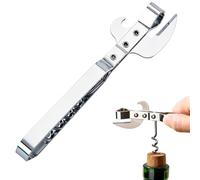 Abrebotellas De Acero Inoxidable - Destapador Manual Portátil Resistente Al Óxido,Abrebotellas Bar - Para Personas Mayores Ayuda En Cocina Bar Cumpleaños Día Del Padre Hogar Interior Comida Bebida Fam