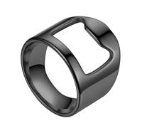 Abrebotellas de anillo | Abridor de botellas de cerveza portátil | Elegante anillo de camarero de acero de titanio, cerveza portátil para camareros