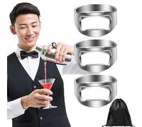 Abrebotellas de anillo de camarero, abridor de botellas de anillo, abrebotellas de cerveza portátil de acero inoxidable para camareros, joyería creativa para bar de cerveza, suministros de regalo de