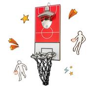 Abrebotellas de baloncesto de pared - abrebotellas de pared con recipiente colector | abrebotellas de pared - abrebotellas de cerveza con recipiente colector para cocina, bar o sala de fiestas