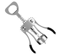 Abrebotellas de multifuncional, Sacacorchos 2 en 1 para Vino y Cerveza Tipo, Utensilio Antideslizante para Abrir Vino y Cerveza, para tapones, bottle opener para bar restaurante familiar