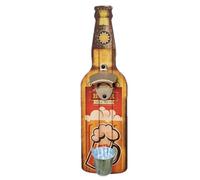 Abrebotellas de pared, abridor de botellas de pared, colgante de cerveza con receptor, perfecto para novio abuelo tío, decoración de bar