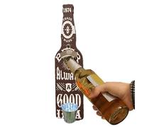 Abrebotellas de pared con receptor, abrelatas de pared - Abrelatas de pared - Abrebotellas con colector de, abrelatas de cerveza vintage para hombre