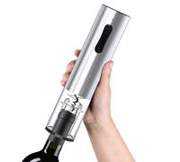 Abrebotellas de vino automático,Abrebotellas automático, Sacacorchos recargable para botella de vino, Abrecorchos de acero inoxidable, removedor de tapa de vino para el hogar, cocido