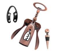 Abrebotellas de vino de diseño de 2 modelos - Sacacorchos de aleación de zinc, retire el tapón de cerveza | Juego de abridor de vino de sacacorchos de servidor profesional, sacacorchos multifuncional