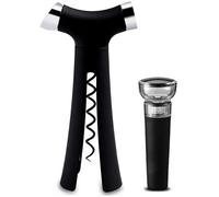 Abrebotellas Familia Juego de abridor vino tipo T Manual, sacacorchos duradero y conveniente para el hogar, juego tapón vertedor champán Abridor De Botellas Bar(A)