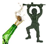 Abrebotellas Green Man, abridor Manual único en forma de soldado, herramienta de apertura de cerveza de aleación de Zinc, utensilios de cocina