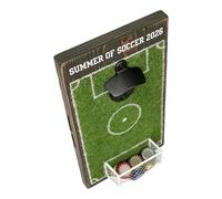 Abrebotellas: herramienta de diseño de campos de fútbol, abridor de | Bandeja colectora de construcción manual de metal con tapa, accesorio de barra para, cocina, restaurante