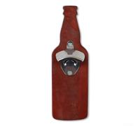 Abrebotellas magnético de madera maciza | Abridor de cerveza montado en la pared para refrigerador | Herramienta creativa de barra de cocina con accesorios de montaje | Decoración de ahorro de espacio
