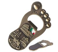 Abrebotellas Magnético | Imán De Metal En Forma De Pie Para Souvenirs,Abrebotellas Cerveza - para Niños, Niñas, Hombres, Hogar, Interior, Exterior, Inauguración de Casa y