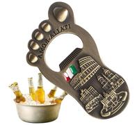Abrebotellas Magnético Para Cerveza | Imán De Metal En Forma De Pie Para Souvenirs | Abrebotellas Manual,Para Niños Mujeres Hombres Interior Exterior Regalo Casa Nueva Fiestas
