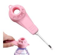Abrebotellas magnético sin esfuerzo, abridor de botellas y abrecorchos, ventilador de tapa para vasos de yogur, botellas de gelatina, refrescos y agua mineral