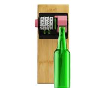 Abrebotellas magnéticos - Abridores decorativos de conteo de 2.45 pulgadas, construcción de abdominales, accesorio de barra de montaje en pared, mecanismo de conteo de bebidas, herramienta de