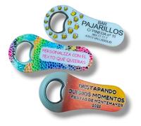 Abrebotellas personalizado. Abrellotellas iman nevera, Paquetes de 10, 50 y 100 unidades. Elige tu diseño y personaliza con texto. Perfecto para eventos, bares o regalos únicos para comunion.