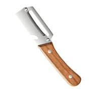 Abrebotellas raspador zanahoria - (19x4x3 cm) | Herramienta para pelar verduras | Mango con mango de madera | Gadgets de cocina de acero inoxidable | Afeitadora para peras y berenjenas de pepino
