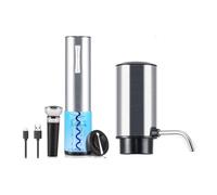 Abrebotellas recargable, aireador de vino y abridor de vino, juego de sacacorchos eléctrico, adecuado para varias botellas de apertura, sacacorchos recargable