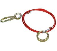 abreis cuerda de acero para saltar freno cuerda color rojo 1,5 m