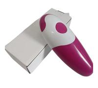 Abrelatas automático portátil, eléctrico, de un Solo Toque, con Borde Liso y a Pilas(O03 Rose Red)