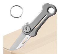 Abrelatas | Cortador de cuchillo llavero de acero inoxidable | Abrepaquetes compacto de acero inoxidable,Para el hogar corporativo cartón embalaje papel