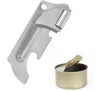 Abrelatas de acero inoxidable, estilo militar, abrelatas portátil, llavero para cocina, viajes, camping, supervivencia manual