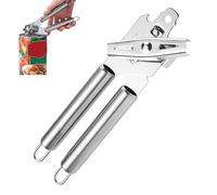 Abrelatas de acero inoxidable resistente, herramienta manual | práctico abrelatas | para el hogar, cocina, apartamento, jardín, barbacoa, hogar, gastronomía, bar