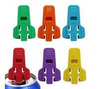 Abrelatas de cerveza, abrelatas manual, abrelatas de 6 piezas, abrelatas de bebida, abrelatas sin esfuerzo con lengüeta de tracción, abridor de anillos para latas de bebidas con